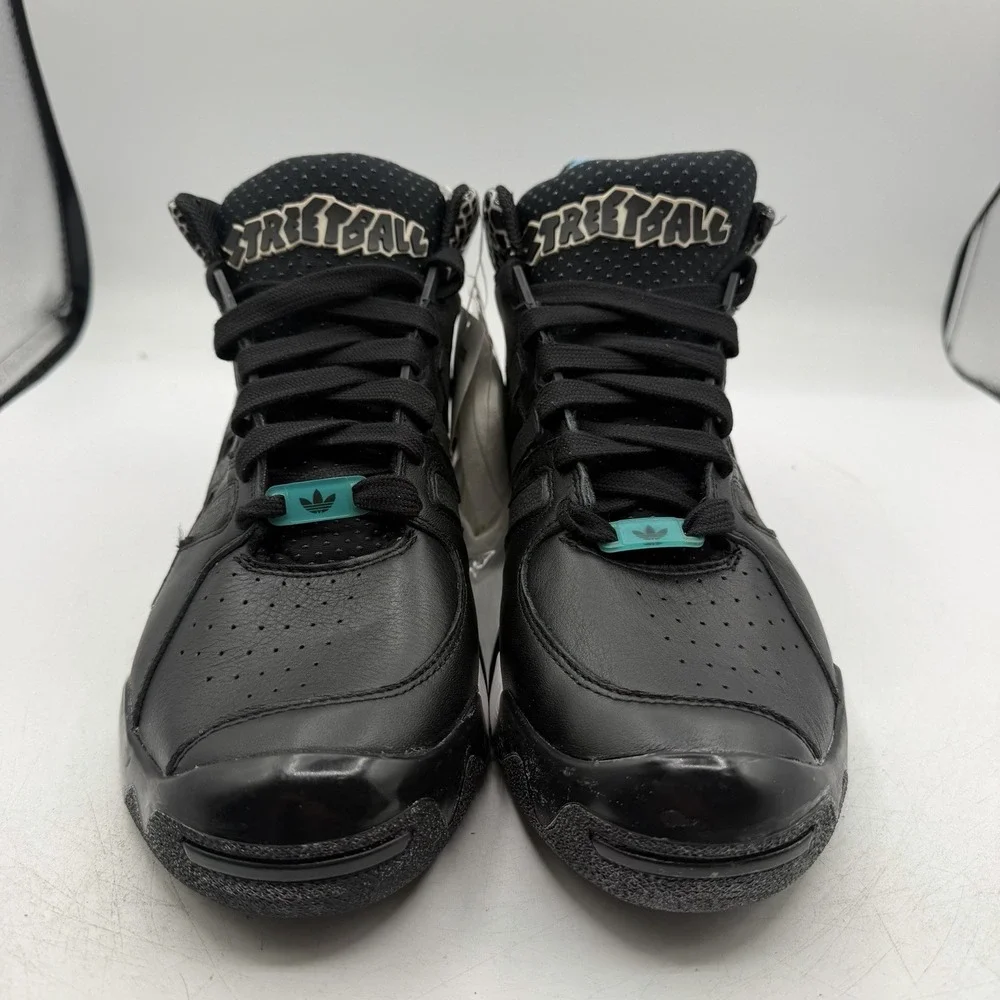 Adidas Streetball Basketball Shoes Mens Sz 9 Black Sneakers D67890